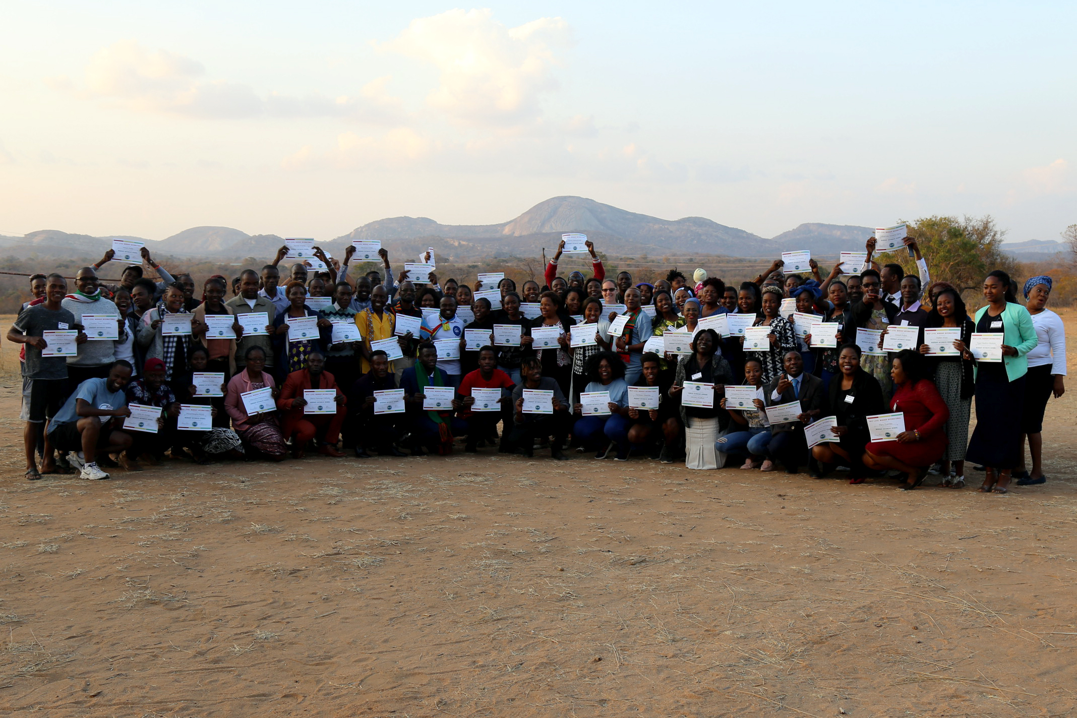 Students w certificates IS