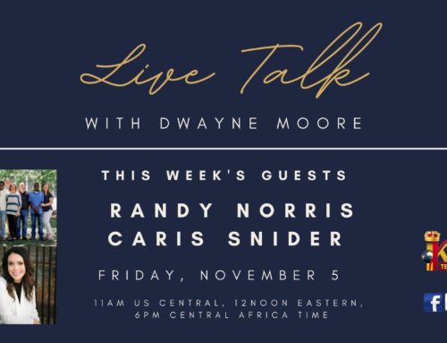 Live Talk Ep. 7: Pastor Randy Norris; Caris Snider with Anxiety Elephants